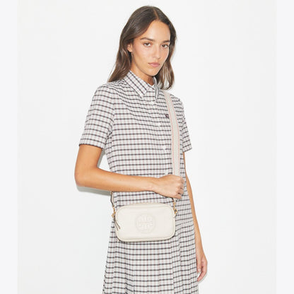 Tory Burch Mini Miller Soft Crossbody Bag Light Stone