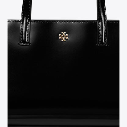 Tory Burch Mini Patent Leather Tote BLACK