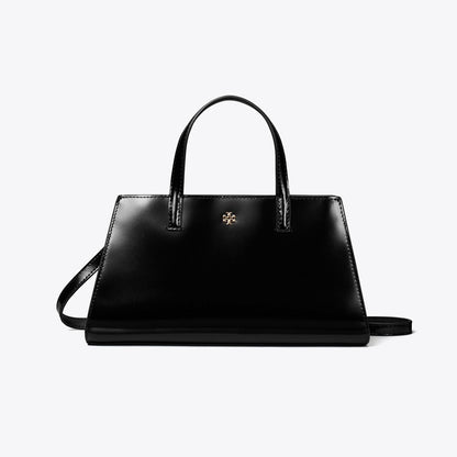 Tory Burch Mini Patent Leather Tote BLACK