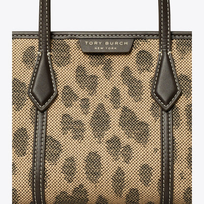 Tory Burch Mini Perry Canvas Tote Cheetah