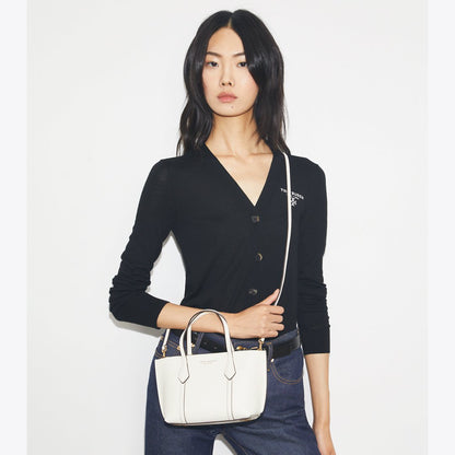 Tory Burch Mini Perry Tote Warm White