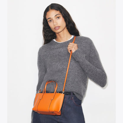 Tory Burch Mini Perry Tote Orange Jam