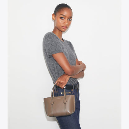 Tory Burch Mini Perry Tote Wild Mushroom