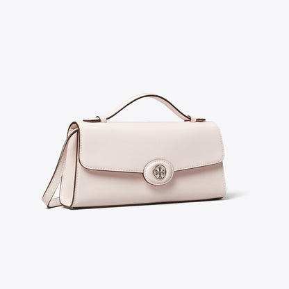 Tory Burch Mini Robinson Spazzolato Crossbody Powder Pink