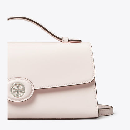 Tory Burch Mini Robinson Spazzolato Crossbody Powder Pink