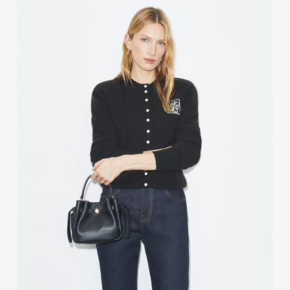 Tory Burch Mini Romy Bucket Bag Black