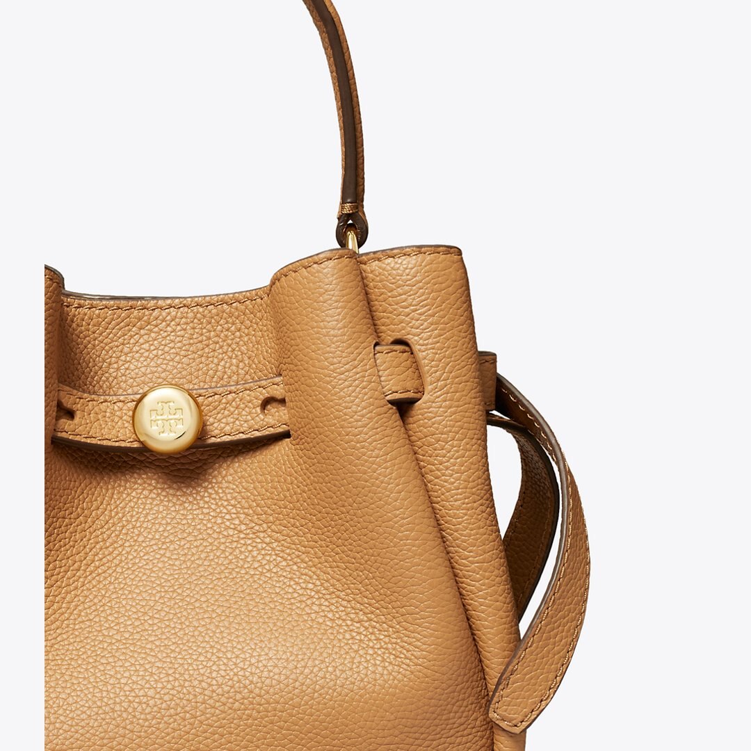 Tory Burch Mini Romy Bucket Bag Tiramisu