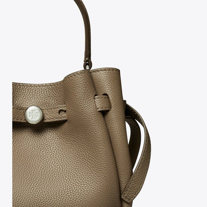 Tory Burch Mini Romy Bucket Bag Wild Mushroom