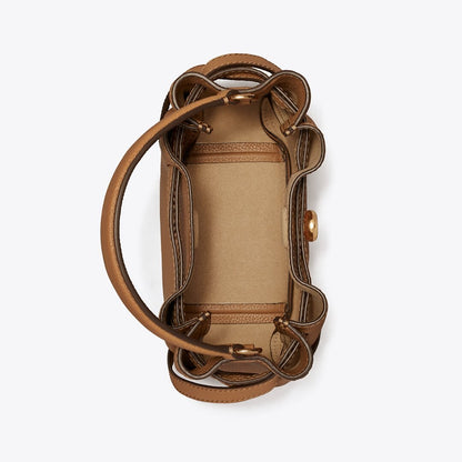 Tory Burch Mini Romy Bucket Bag Tiramisu