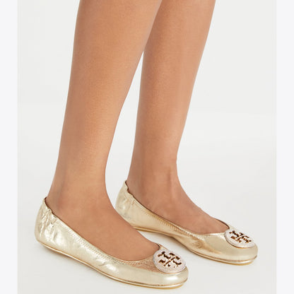 Tory Burch Minnie Travel Ballet SPARK GOLD / SPARK GOLD