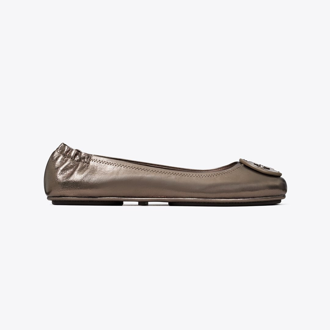 Tory Burch Minnie Travel Ballet SPRING PEWTER
