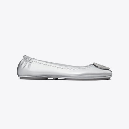 Tory Burch Minnie Travel Ballet SILVER / SILVER