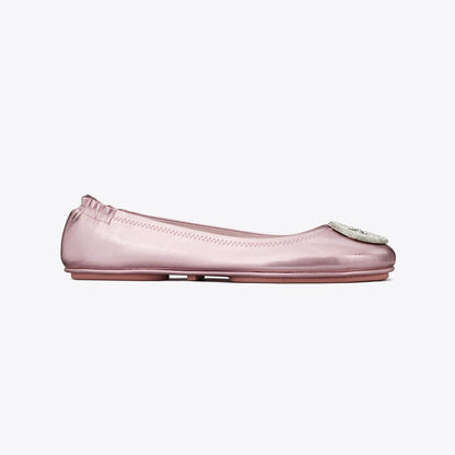 Tory Burch Minnie Travel Ballet SPARKLE PINK