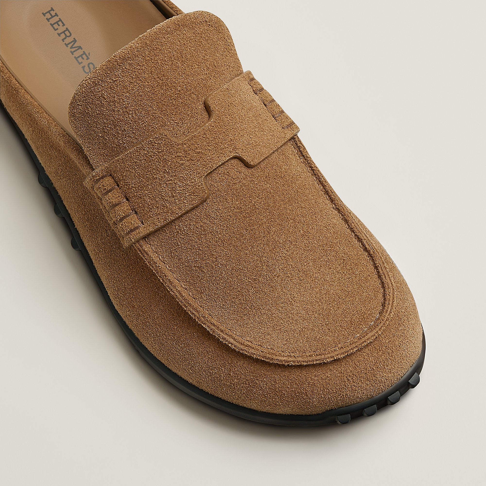  Hermes Mix Mule Brun Fum