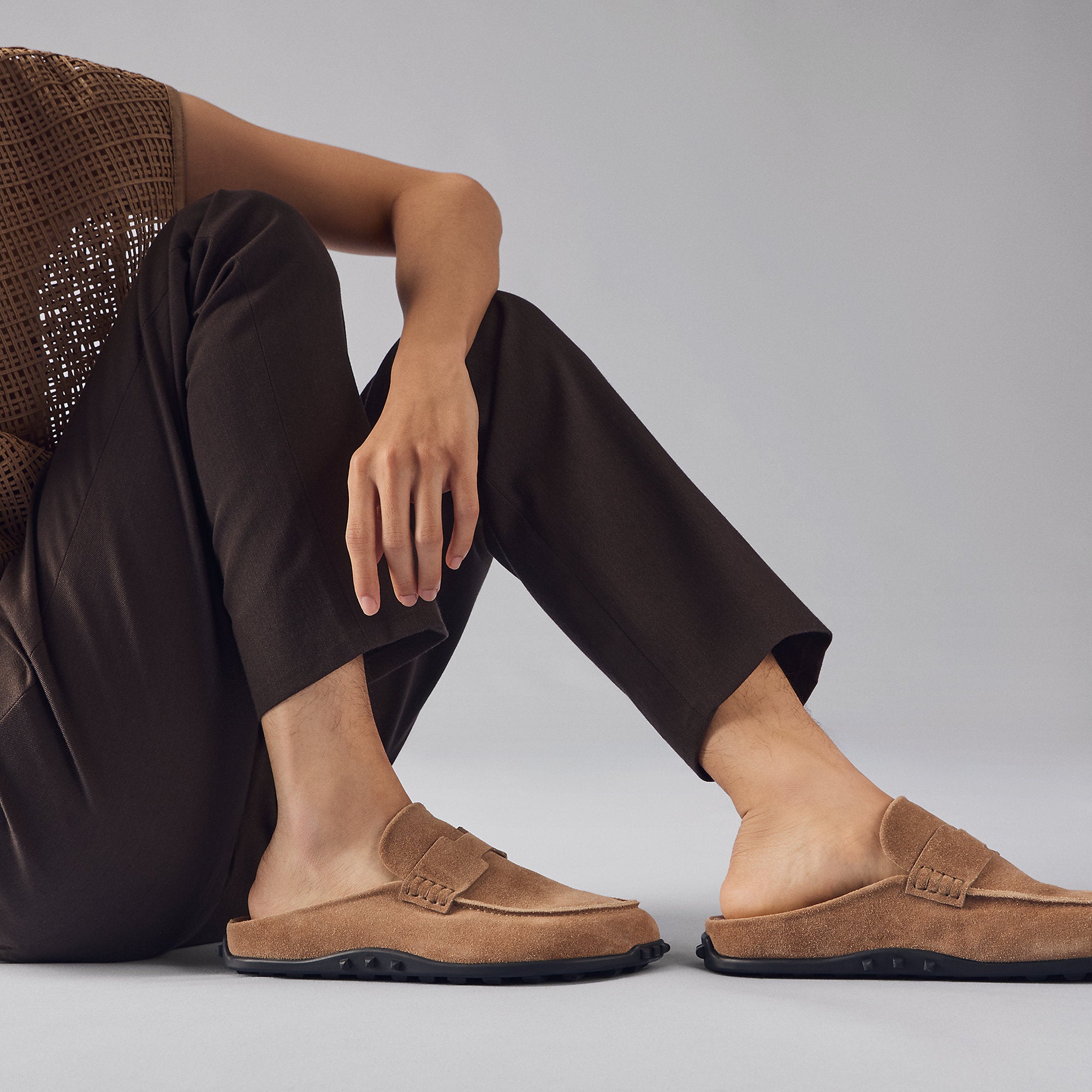  Hermes Mix Mule Marron Bne