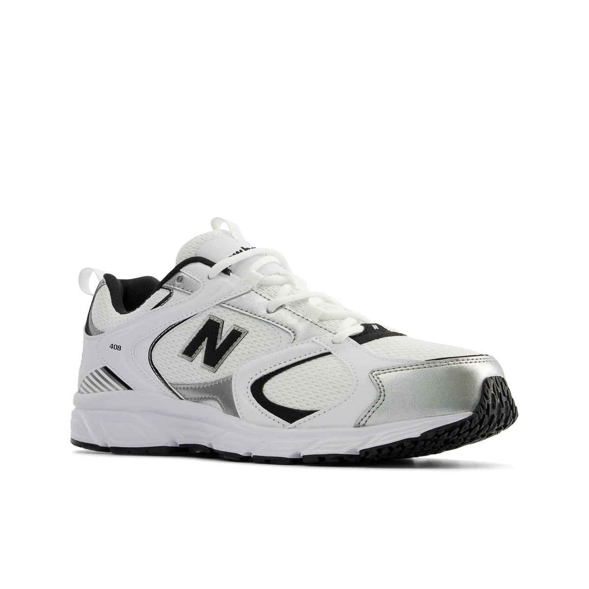 New Balance 408 White with Black and Silver