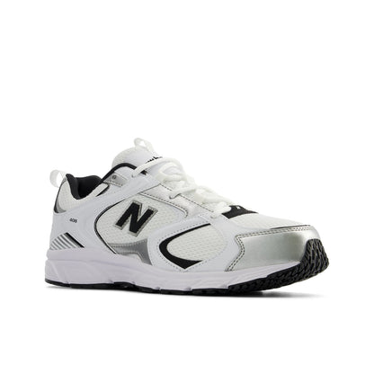 New Balance 408 White with Black and Silver