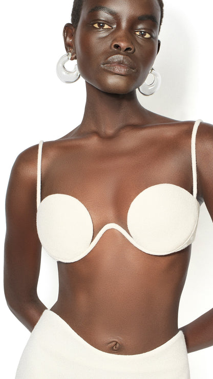 Alaïa Wool Crepe Bralette