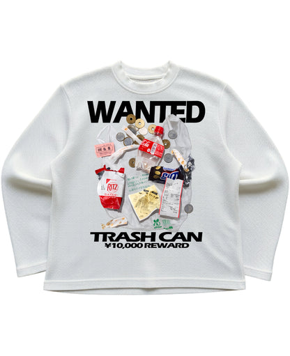 Off-white waffle knit oversized full-sleeve Front Design