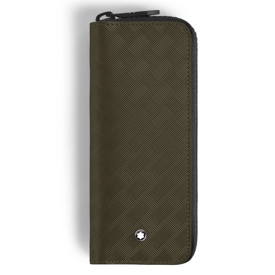 Montblanc 2-Pen Pouch With Zip In Extreme Leather