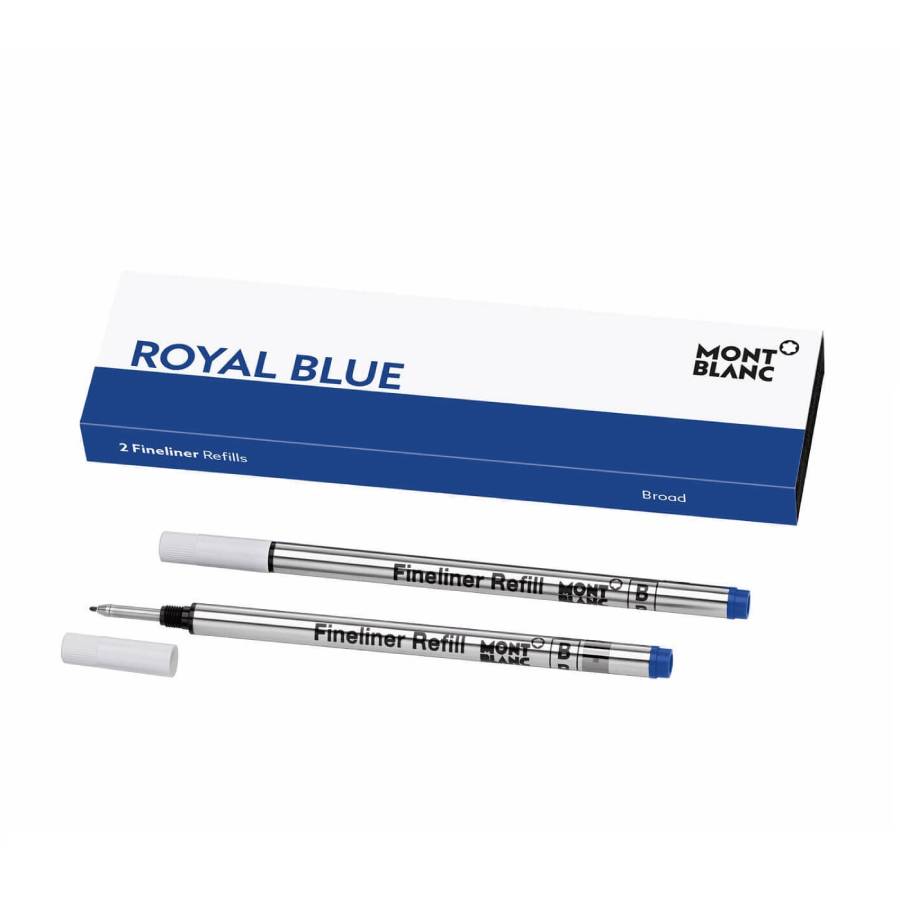 Montblanc Royal Blue 2 Fineliner Refills - Broad
