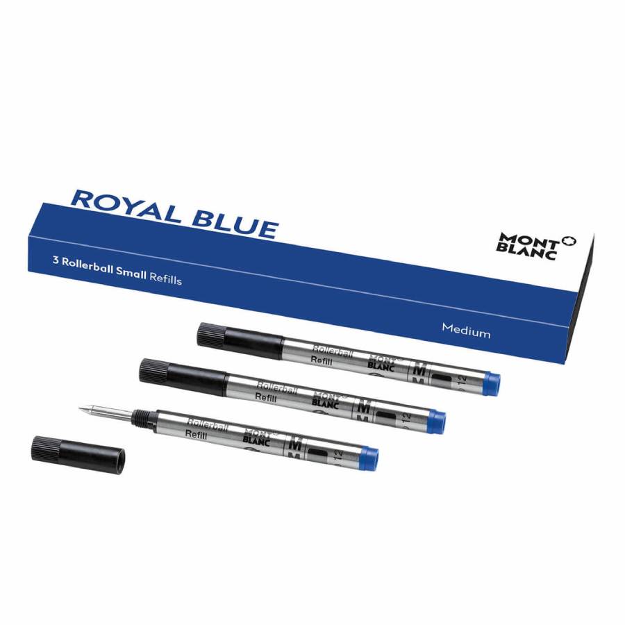 Montblanc Royal Blue 3 Rollerball Small Refills - Medium