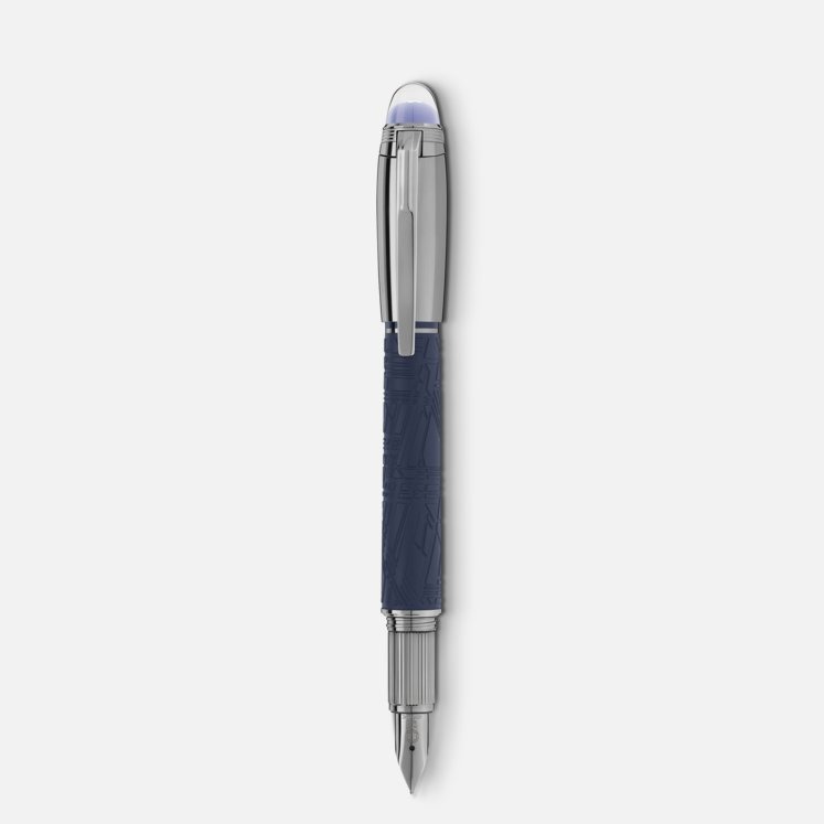Montblanc Starwalker Space Blue Doue Fountain Pen
