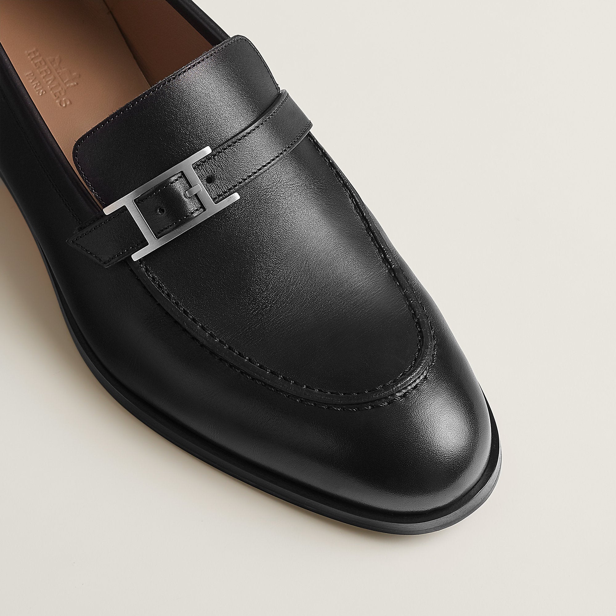  Hermes Monterey Loafer Noir