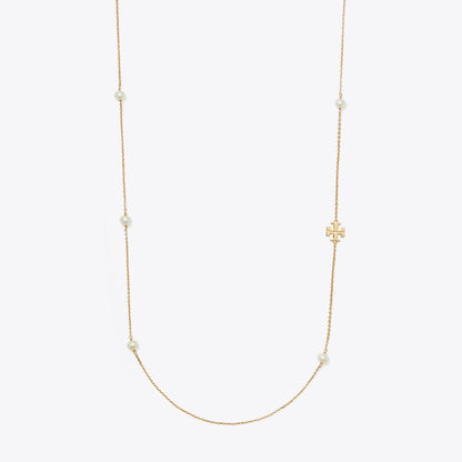 Tory Burch Moondance Long Pearl Necklace Tory Gold / Pearl