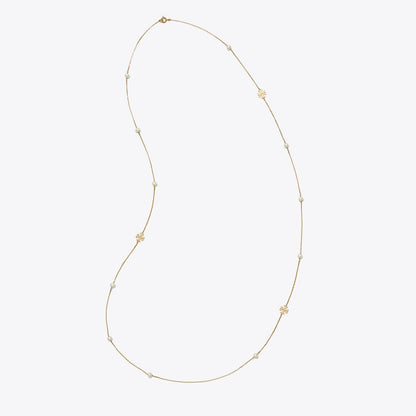 Tory Burch Moondance Long Pearl Necklace Tory Gold / Pearl