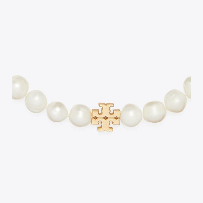 Tory Burch Moondance Pearl Necklace Tory Gold / Cream