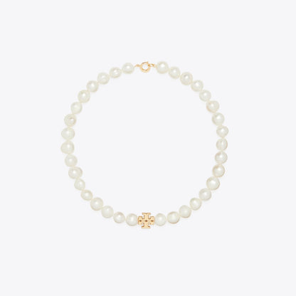 Tory Burch Moondance Pearl Necklace Tory Gold / Cream