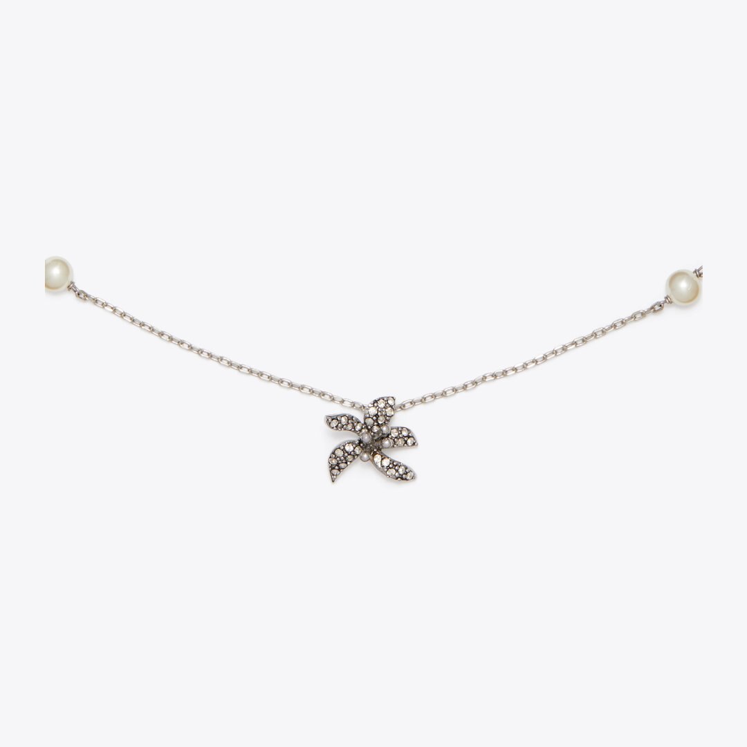Tory Burch Moondance Pendant and Earrings Gift Set Tory Silver / Pearl