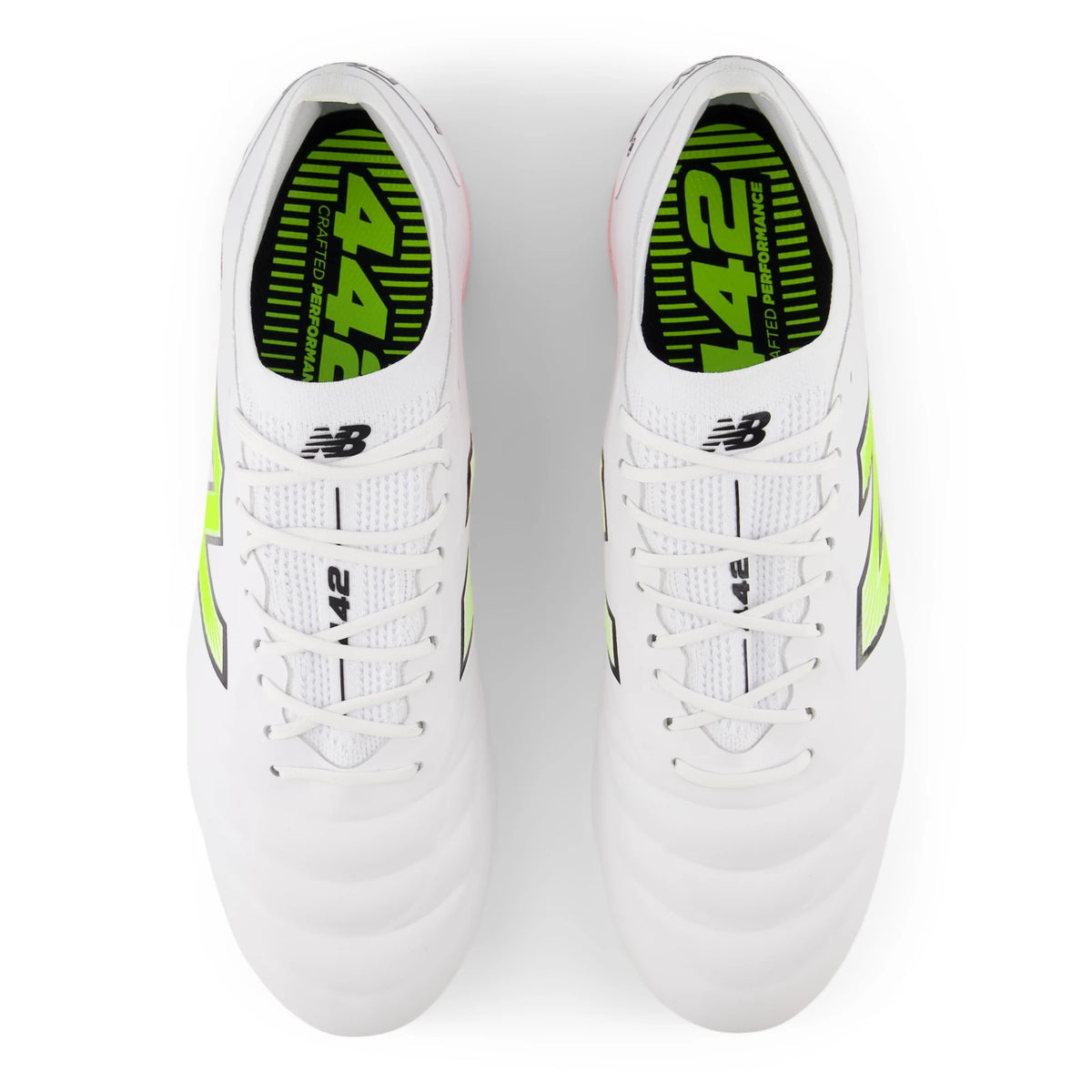New Balance 442 Elite FG V2 White with Energy Red and Hi-Lite