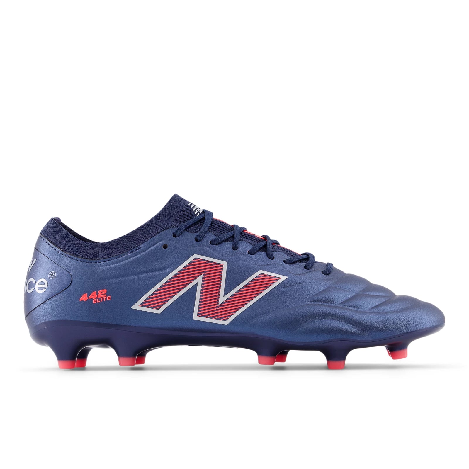New Balance 442 Elite Fg V2 Nb Navy With Silver And Energy Red Nb Navy With Silver And Energy Red