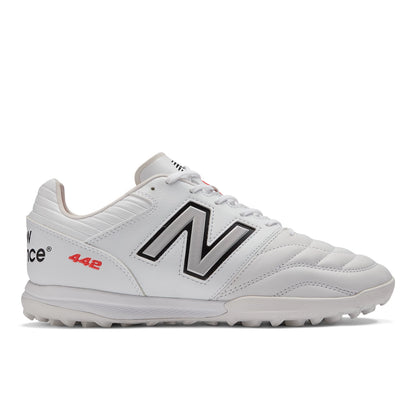 New Balance 442 PRO TF V2 White with Black and Team Red
