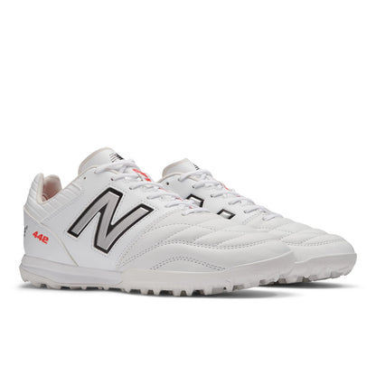 New Balance 442 PRO TF V2 White with Black and Team Red