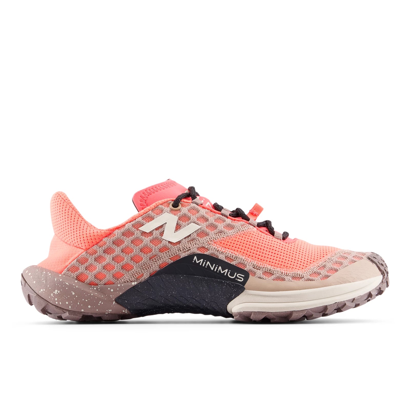 New Balance Minimus Trail Urgent Red With Flat Taupe And Bisque Urgent Red With Flat Taupe And Bisque