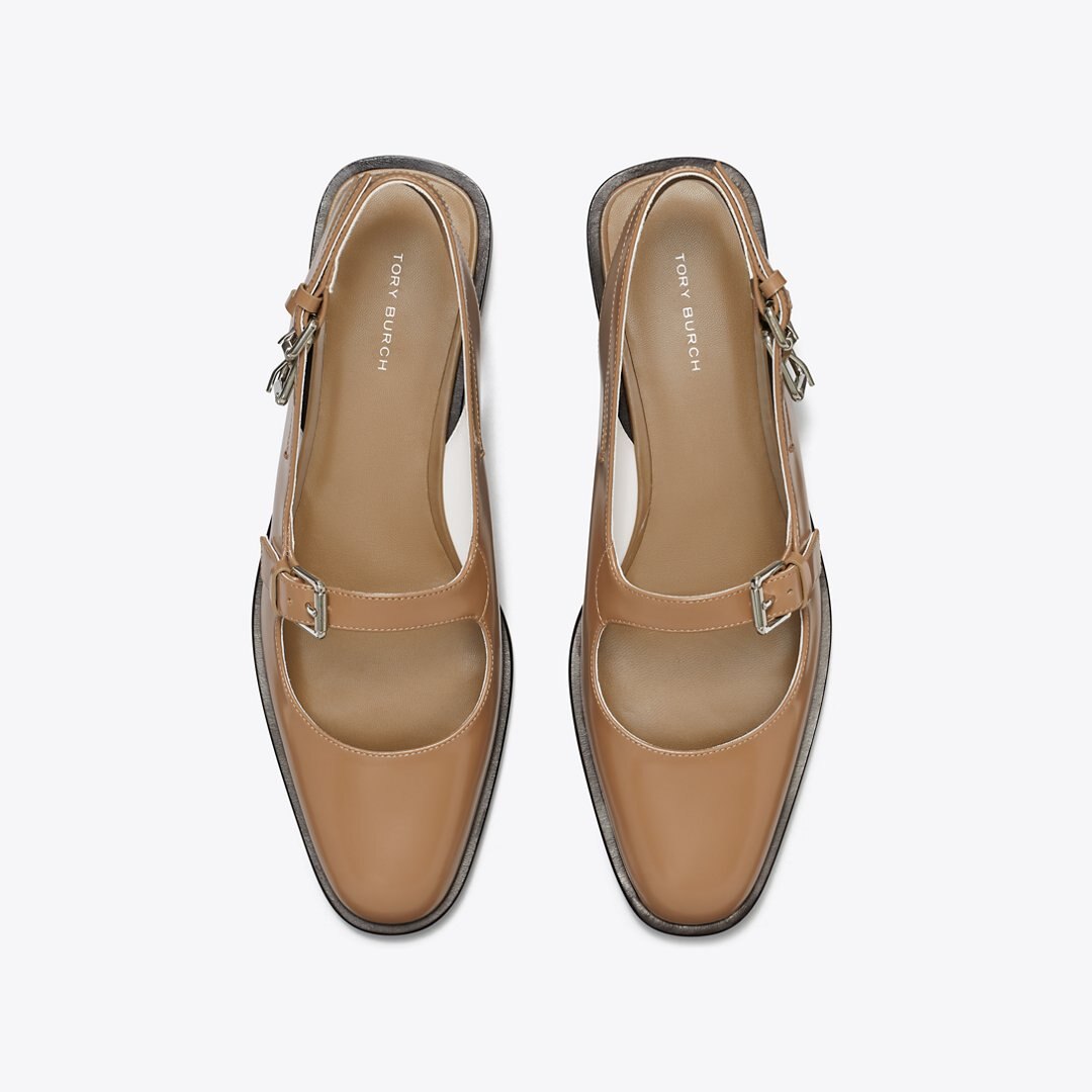 Tory Burch Multi-Buckle Mary Jane SOFT ACORN