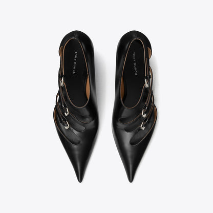 Tory Burch Multi-Buckle Pump NERO
