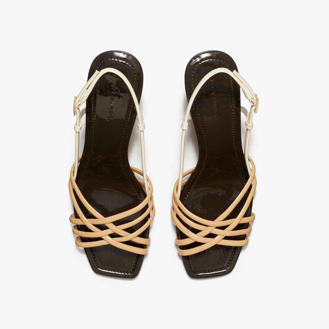 Tory Burch Multi-Strap Espadrille Wedge CANTUCCI / LIGHT CREAM