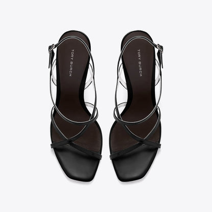Tory Burch Multi-Strap Heeled Sandal PERFECT BLACK