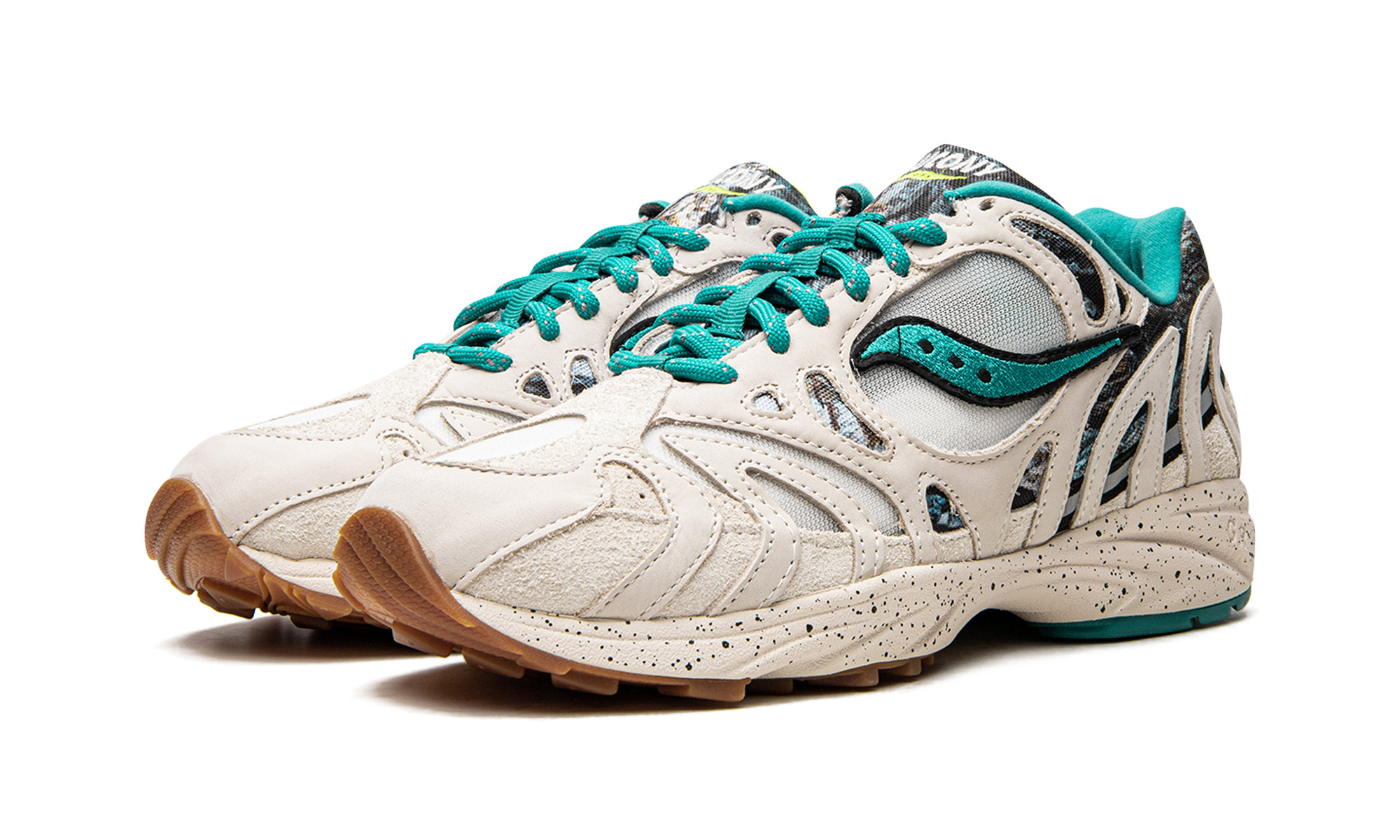 Saucony Grid Azura 2000 Reflect Camo Creme Blue