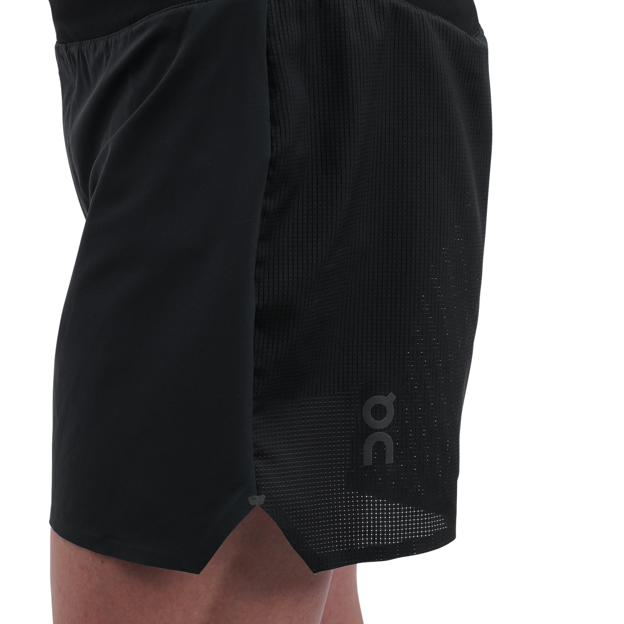 on 5" lightweight shorts Black