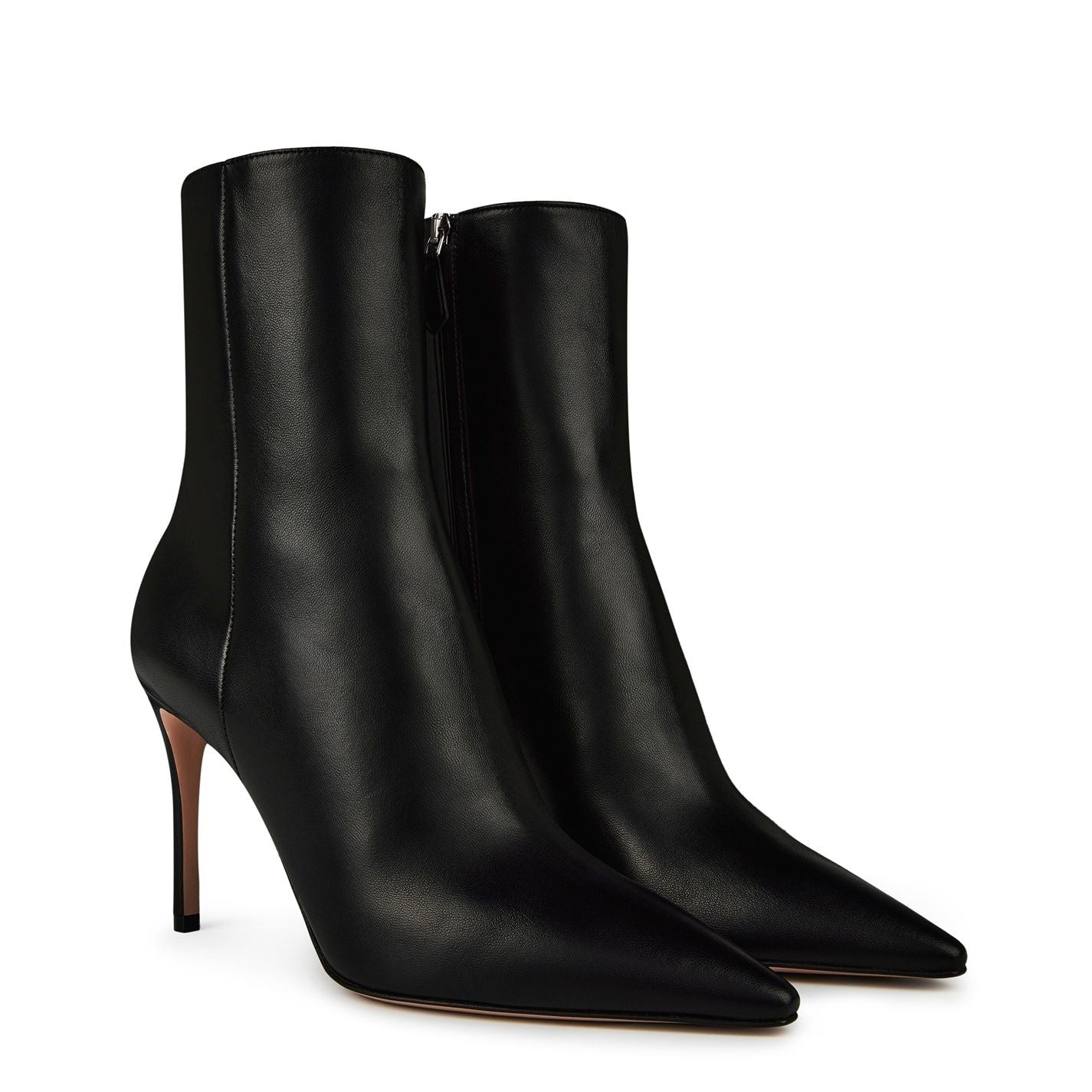 Nappa Leather Booties Black