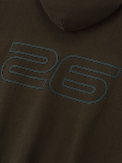 Essentials Heavy Fleece 90S Hoodie Brown