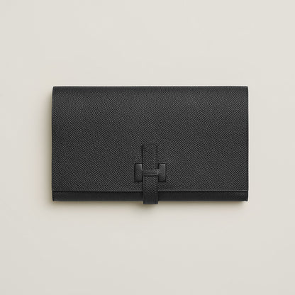  Hermes New H Passant Toutenmain Wallet Noir