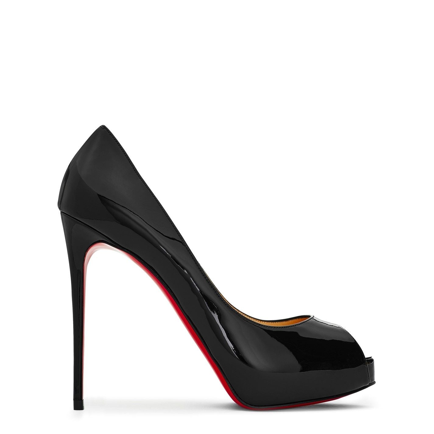  New Very Privé 120mm Open Toe Pumps Black BK01