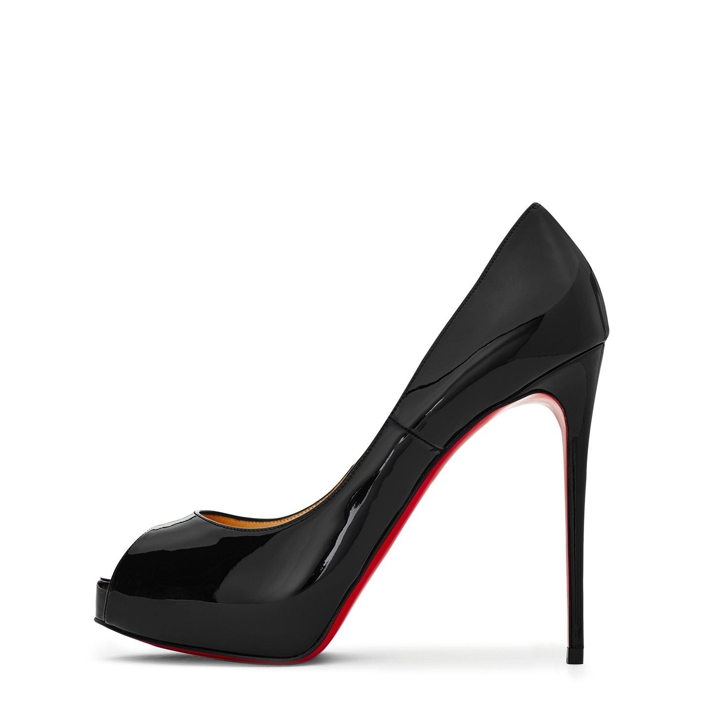  New Very Privé 120mm Open Toe Pumps Black BK01