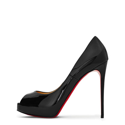  New Very Privé 120mm Open Toe Pumps Black BK01